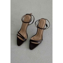 Ayakkabı Prensi Elaxi Bilekten Bantlı Acı Kahve Mat