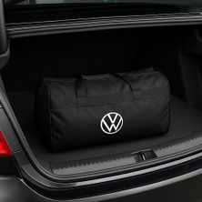ULTRASHOP Araba Bagaj Çantası Spor Çanta Oto Bagaj Çanta Askılı Logolu Siyah Renk El Taşıma Çantası Volkswagen