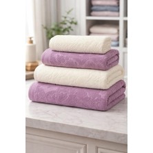 Özdilek Curve Best Set (Hamam Takımı) Mürdüm-Krem