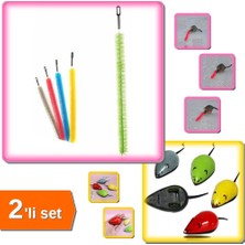 Hereveoyuncak Kedi Çek Bırak Fare Oyuncağı + Kedi Tırmalama Fırçası Seti – Tırmalama + Avlanma – 2li Set N8K4UM