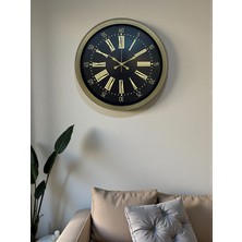 Buffer Zentime 40 cm Metal Antik Roma Eskitme Duvar Saati