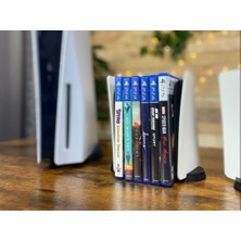 Ps5 Konsol Tasarımlı CD Stand Rafı, Ikonik Konsol Görünümlü Oyun Kutusu (Cd) Rafı – Stand Organizer