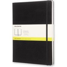 Moleskine Klasik Sert Kapak Çizgisiz Defter Xl Boy 19X25 Cm. 192 Sayfa Siyah