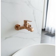 Emfa Aksesuar Bakır Vintage Banyo Bataryası - Rose Gold Modern Banyo Bataryası