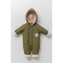 Baby Hola 0-3 Yaş Kapitone Kapşonlu Içi Velsoft Bebek Çocuk Kışlık Kar Tulumu Kozmonot 13473