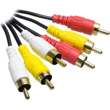 3 Rca + 3 Rca 1.5 Metre Standart Rca Kablo