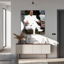 Myphotostation Atatürk Dekoratif Temperli Cam Tablo, Modern Uv Baskılı Duvar Tablosu, Salon ve Ofis Için Şık Duvar Dekoru