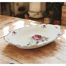 Roykıng Rose 37 cm Oval Derin Kulplu Sunum Tabak