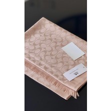 Gül Sezgin Butik Kadın Pudra Coach Desen Ithal Şal