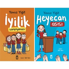 Timaş Çocuk 2. 3. 4. Sınıf Okuma Kitapları 2'li Set / Iyilik Şampiyonası - Heyecan Aşısı