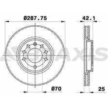 Braxis On Fren Dısk Aynası (5 Bıjon) Vectra B Speedstar