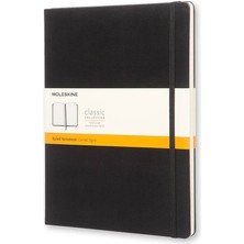 Moleskine Klasik Sert Kapak Çizgili Defter Xl Boy 19X25 Cm. 192 Sayfa Siyah