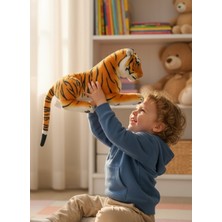 Adalinhome Atakids Gerçekçi Vahşi Hayvan Peluş Oyuncak – Kaplan & Leopar 55 cm