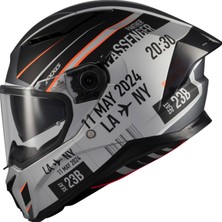 Axxis Motosiklet Kask Panther Passenger Mat A1 Full Face Güneş Vizörlü ECE 22.06R Motor Kaskı