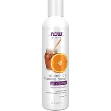 Now Foods Supplements, Solutions, Vitamin C And Manuka Honey Gel Cleanser, Brightening System, Promotes