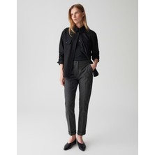 Mg Giyim Kadın Dokuma Kumaş Dar Paça Bilek Boy Pantolon