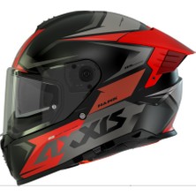 Axxis Motosiklet Kask Hawk Evo Ixil Full Face Güneş Vizörlü Motor Kaskı