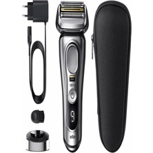 Braun Şarjlı Tıraş Makinesi + Seyahat Kabı Gümüş/siyah 3D 360°