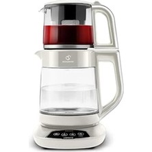 Çaysever 3 In 1 Konuşan Cam Çay Makinesi Su Isıtıcı ve Mama Suyu Hazırlama 1700W Starlight