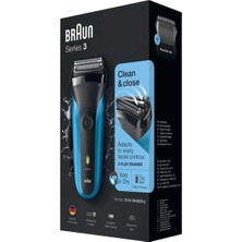 Braun Series 3 Her Yüze Uyum Sağlayan Sıfır Traş Makinesi, Hızlı Şarj Özelliği, Islak Kuru Kullanım
