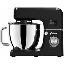 1511BML LED Ekranlı Kıyma Çekme Aparatlı Stand Mikser Mutfak Şefi (Siyah)