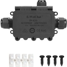 Weichat EW-M2068-3T 3-Yollu Su Geçirmez Kablo Bağlantı Kutusu