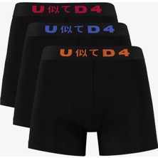 United4 Unıted4 Classic Erkek Siyah Boxer