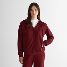 Gant Kadın Kahverengi Regular Fit Fermuarlı Sweatshirt