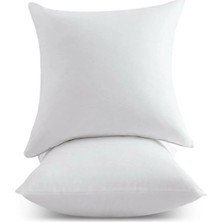 2 Adet Kırlent Iç Yastık Ekstra Dolgun 350GR Koltuk Yastığı Balkon Bahçe Aksesuar Yastığı 45X45