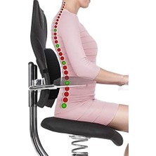 Apexstor Ortopedik Visko Koltuk Minderi Sırt Destek Yastığı Araç Bel Sırt Desteği Yastığı Minderi