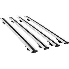 Acpar Volkswagen T5 Multivan 2003-2015 Arası ile Uyumlu Basıc Model Ara Atkı Tavan Barı Gri 4 Adet