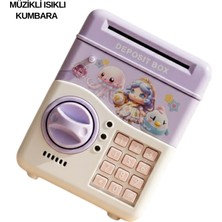 Maarketim MÜZİKLİ IŞIKLI KUMBARA MOR