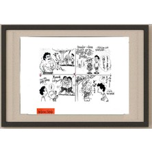 Karikatural Yoshiaki Yokota 43X30CM Orijinal Karikatür Tablo