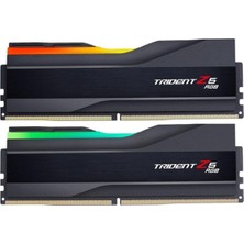 gskıll 48gb (2x 24gb) ddr5 6400mhz cl32 rgb dual kıt pc ram trıdent z5 f5-6400j3239f24gx2-tz5rk