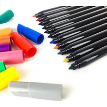 Intensity Keçeli Boyama Kalemi 12 Renk, Su Bazlı Mürekkep, 0.9mm Keçeli Kalem Ucu, Yetişkin Boyama Için Ideal