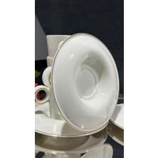 Güral Porselen Carıne Bumbell 12 Parça Kahve Fincan Takımı Altın File