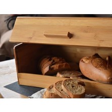 Bambu Ekmek Kutusu Ekmek Dolabı, Ekmek Sepeti Sandığı, Ekmeklik, Çok Amaçlı Bambu Kutu (34CM 19.5cm 14CM)