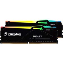 Kingston 32GB (2x 16GB) Ddr5 6000MHZ CL36 Rgb Dual Kıt Pc Ram Beast Expo KF560C36BBE2AK2-32TR