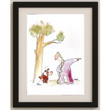 Karikatural Ivan Haramija 35X25CM Orijinal Karikatür Tablo