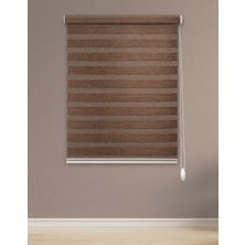 Perdego Gelincik Serisi Kırçıllı Tarçın Rengi - Yüksek Kaliteli Bambu Zebra Perde