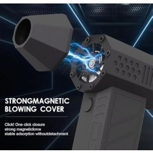 Turbo Jet Fan 120.000 Rpm Şarjlı Ek Başlıklı 3 Kademeli Fenerli Basınçlı Hava Püskürtme Temizleyici – Taşınabilir Toz Üfleme, Pc Klavye Kasa, Araba Temizliği,mangal Fanı,şişirme ve Vakumlama