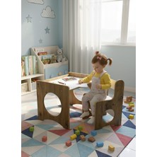 Atlantik Mobilya Montessori Çocuk Oyun & Aktivite ve Çalışma Masa ve Sandalyesi