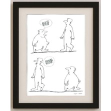 Karikatural Meret Klıçev 43X30CM Orijinal Karikatür Tablo