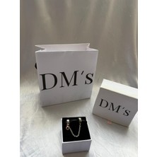 DMs Silver Sallantılı O Taç Güvenlik Zinciri Gümüş Charm’ı