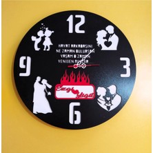 Yeni Tasarım Modern Duvar Saati Şık ve Kalite Bir Arada NO:1065