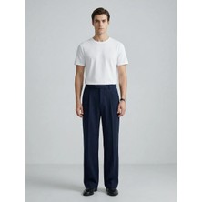 Byolis Erkek Palazo Kumaş Pantolon Lacivert