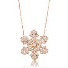 Özcömert Silver Gümüş Kar Tanesi Bayan Kolye