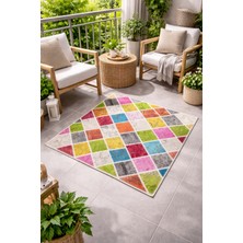 Uşak Has Halı Patchwork Halı  Baklava  Desen  Çok  Renkli  120X165  Lüks