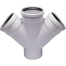 50X50X50 Çift Çatal 45°, Pis Su, ÇAP=50X50X50 mm