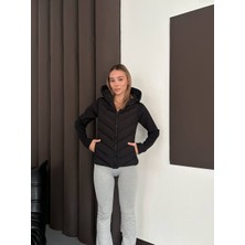 Sun Style Kadın Silver Slim Şişme Mont -Cepli